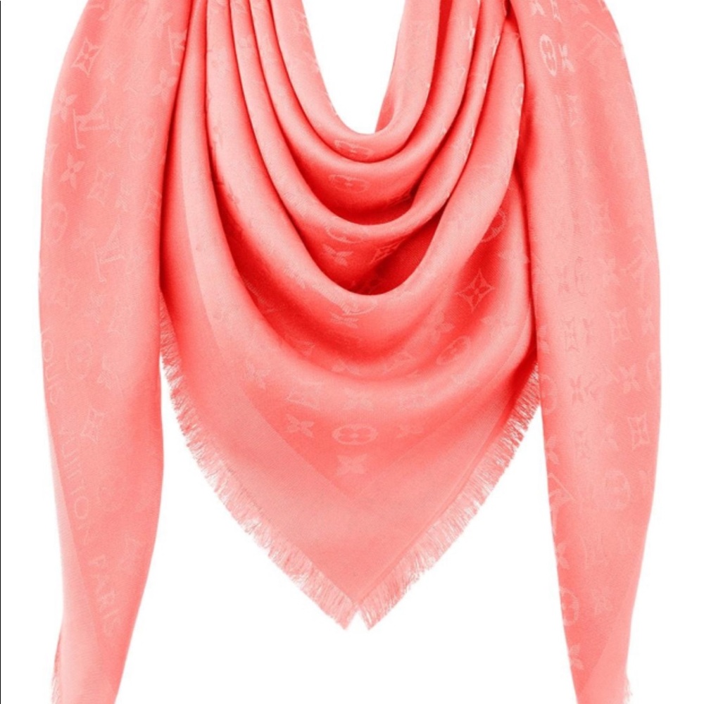 Louis Vuitton monogram shawl scarf